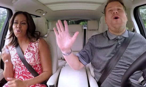 The Late, Late Show, featuring Michelle Obama with James Corden on his popular Carpool Karaoke sketch.
