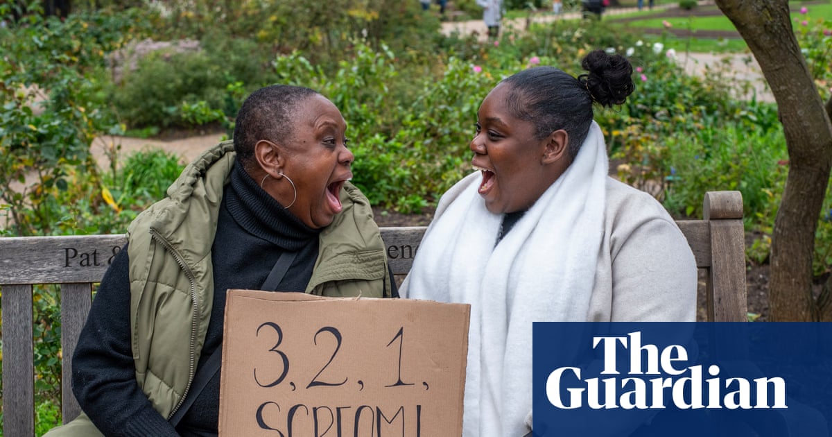 ‘A kind of therapy’: scream club brings Londoners together to ‘let it all out’
