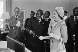 Kenya, 1972: the Queen and Prince Philip with the Kenyan president Jomo Kenyatta