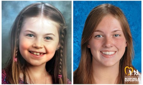 Photo of Kayla released when she first went missing and a progressed photo, completed by NCMEC forensic artists of what Kayla could look like at 14.