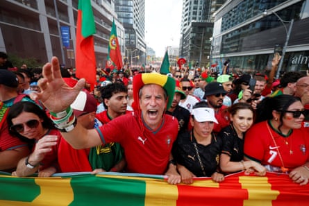 Portugal fans took over the streets of Toronto before their team’s match against Croatia