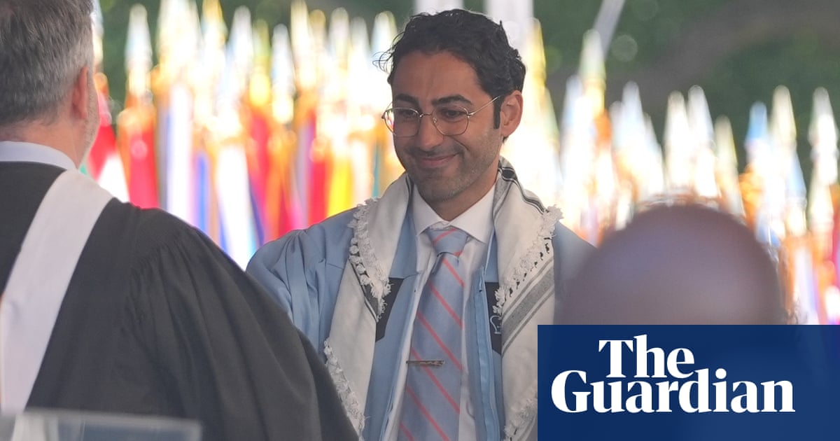 Mohsen Mahdawi, released from Ice custody, graduates from Columbia