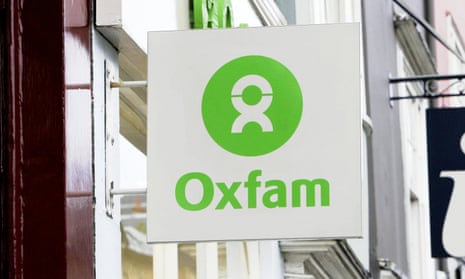 A sign outside an Oxfam shop