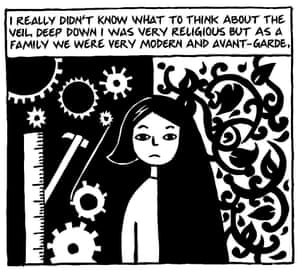 An image from Marjane Satrapi’s Persepolis
