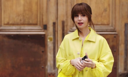 Mellow yellow … Lily Collins returns to Emily in Paris.
