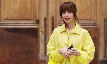 Lily Collins in Emily in Paris.