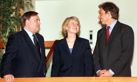 Tony Blair, right, and John Prescott with Margaret McDonagh, in 2004.