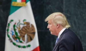 Donal Trump habla en Los Pinos después de la cita con Enrique Peña Nieto.