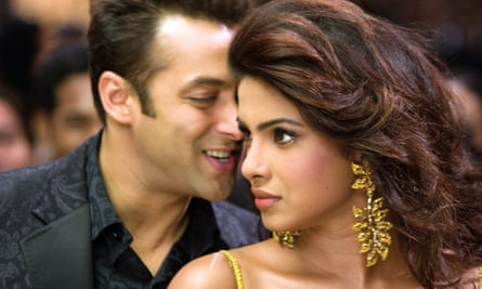Bollywood superstar: starting out on her film career in Salaam-E-Ishq with Salman Khan.