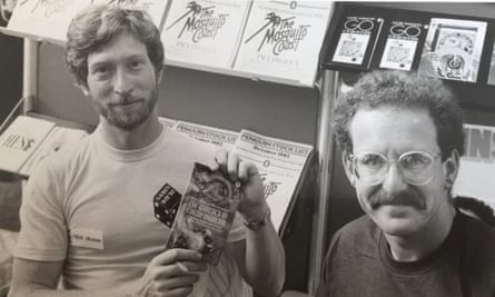 ‘Penguin’s MD laughed so hard his head hit the desk’ … Steve Jackson, left, and Ian Livingstone in 1982.