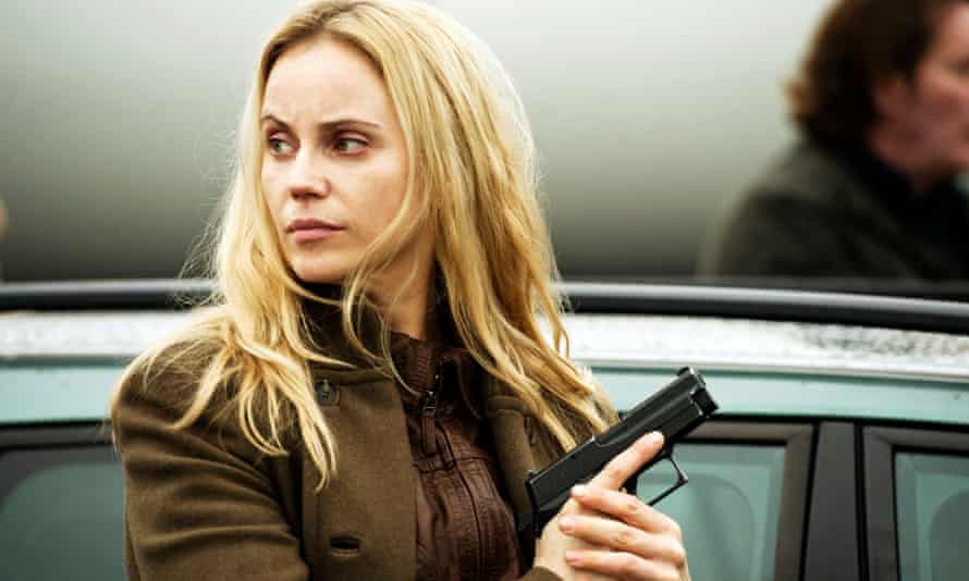 Deadpan … Sofia Helin as Saga Norén in The Bridge.