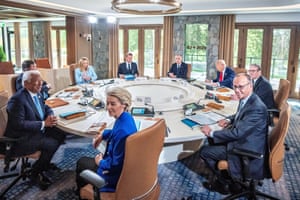 The leaders around a round table