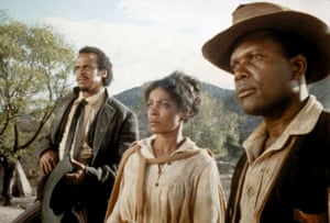 Harry Belafonte, Ruby Dee and Sidney Poitier in Buck and the Preacher, 1972