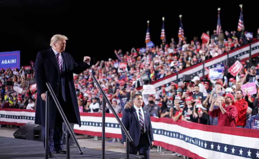 Donald Trump campaigns in Moon Township, Pennsylvania last week.