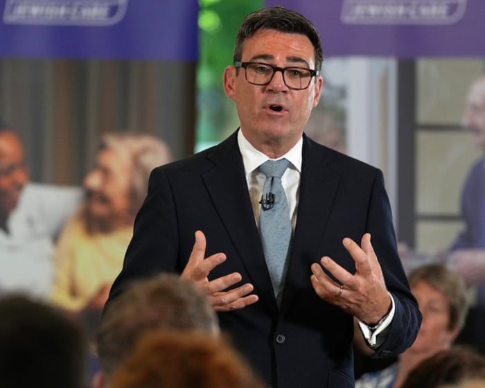 UK politics: Burnham does not rule out tax rises for social care reform – as it happened | Politics | The Guardian