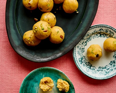 Karan Gokani's easy ladoos.