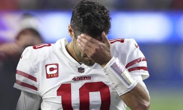 It was a tough end to the season for Jimmy Garoppolo and the Niners