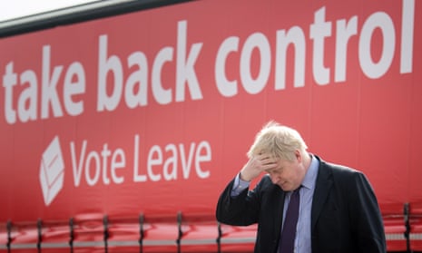 Boris Johnson at a Vote Leave campaign event in Dartford, Kent, March 2016
