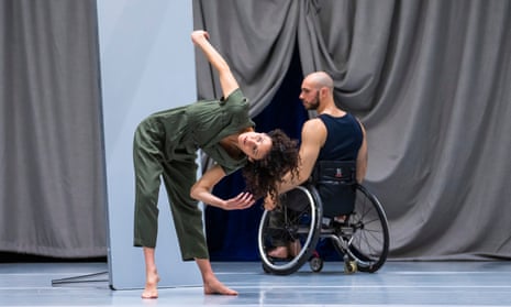 Jigsaw fragments of motion … Anna Seymour and Joel Brown in Last Shelter by Jeanine Durning and Candoco Dance Company.
