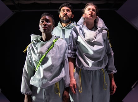 From left, Brianna Douglas, Samuel Gosrani and Sophie Steer in Life Out There.