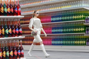 Supermarket style: Chanel’s Autumn/Winter 14/15 women’s ready-to-wear collection, which saw the Grand Palais transformed into a “Chanel Shopping Centre” during Paris Fashion Week