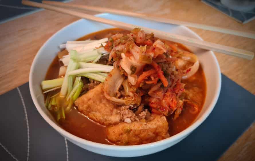 Kimchi jjigae.