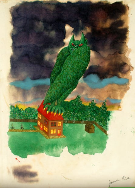 Jamie Reid’s Monster On a Nice Roof, 1972.