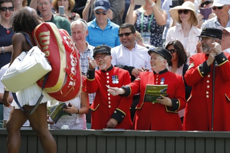 Chelsea Pensioners with Serena Williams