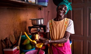 In Zanzibar, Tanzania, 88-year-old Ernestina Felix makes orange juice to sell to neighbours