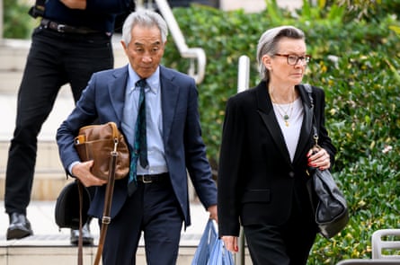 Ivan and Elizabeth Young, parents of victim Jade Young, arrive at the Lidcombe coroner’s court on 29 May 2025.