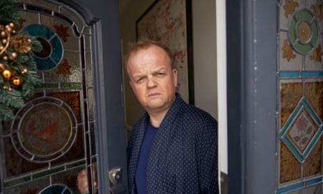 Roger (played by Toby Jones), at 92 Pepys Road.