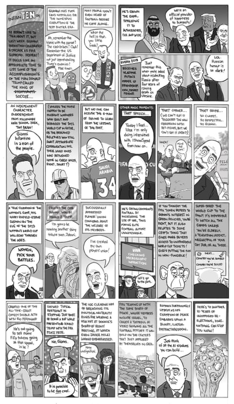 David Squires on … Gianni ‘the G-Man’ Infantino’s 10 years as Fifa supremo, panel 1