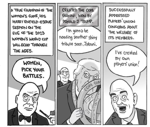 David Squires on … Gianni ‘the G-Man’ Infantino’s 10 years as Fifa supremo, panel 5