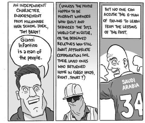 David Squires on … Gianni ‘the G-Man’ Infantino’s 10 years as Fifa supremo, panel 3
