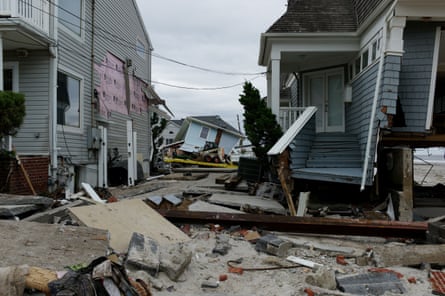 A house destroyed by a hurricane