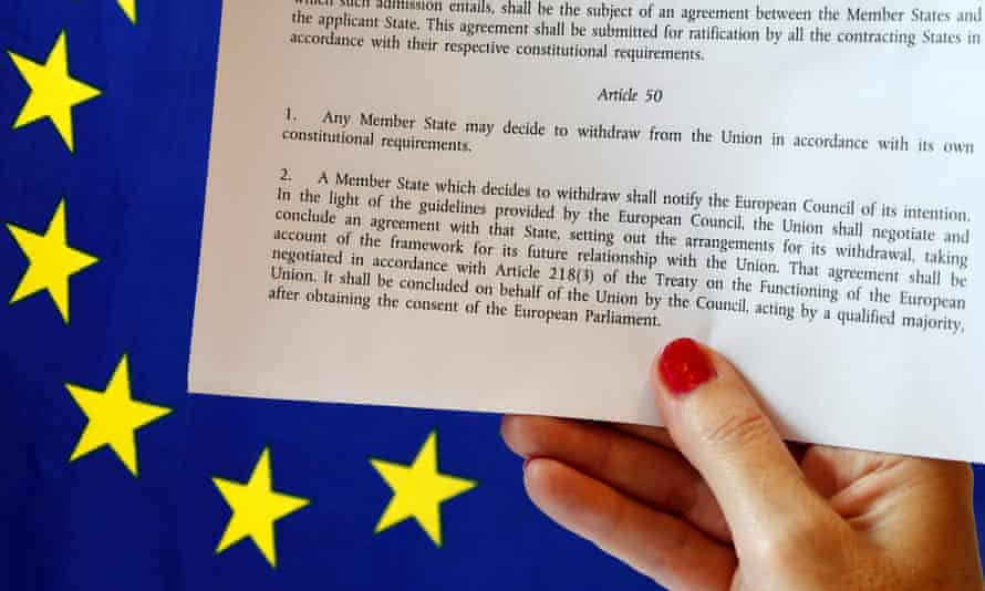 Article 50 of the EU’s Lisbon Treaty sets out how an EU country might voluntarily leave the union.
