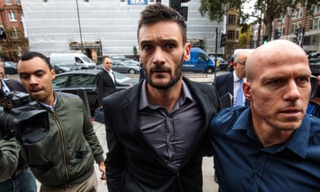 Tottenham Hotspur and France goalkeeper Hugo Lloris arrives at Westminster magistrates’ court charged with drink driving.