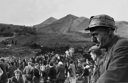 Devastated miners still digging, 25 October 1966.
