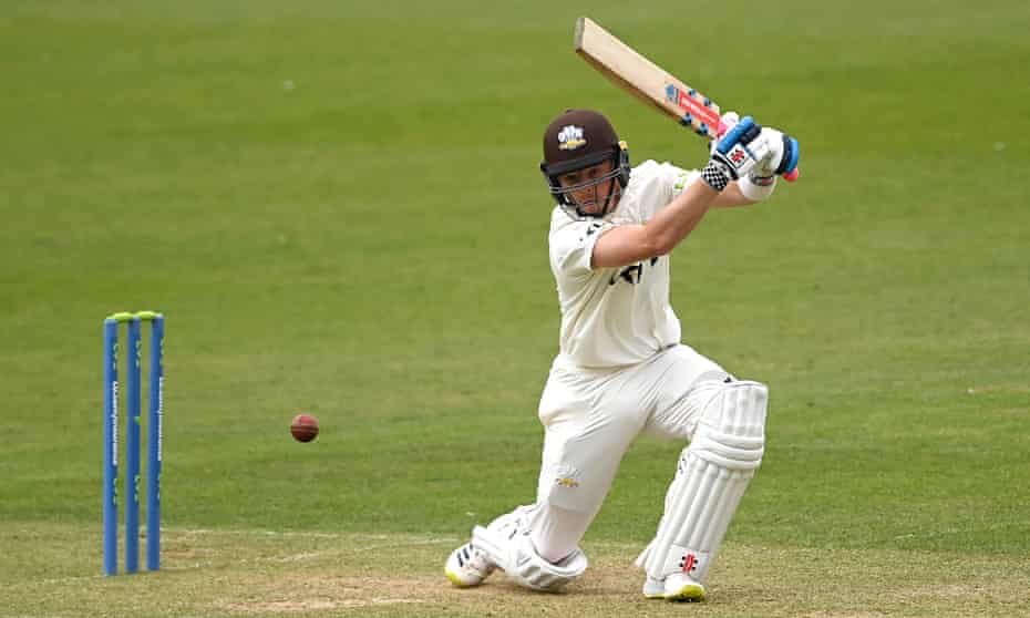 Surrey’s Ollie Pope in action