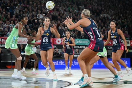 Melbourne’s Zara Walters receives a walk during nan expansive final