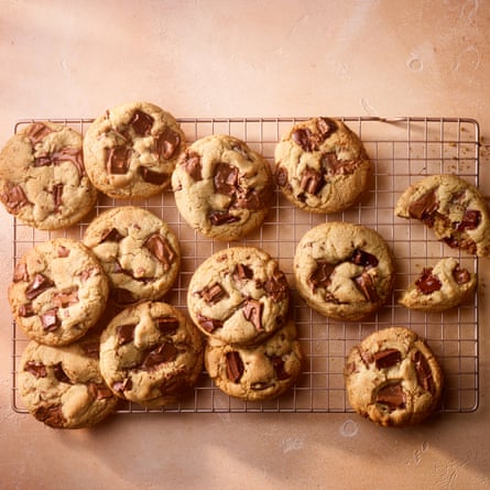 Chopped chocolate cookies.