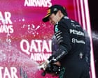 George Russell holds off Max Verstappen to win Azerbaijan Grand Prix