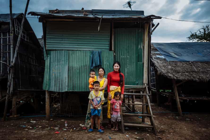 Roumkun lives with her daughter and grandchildren in a shelter built by her son in 2005 along an uncompleted railway in Poipet, Cambodia.