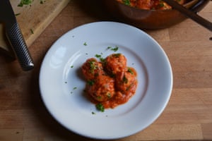 Polpette: not traditionally served with pasta in Italy, but don’t let that stop you...