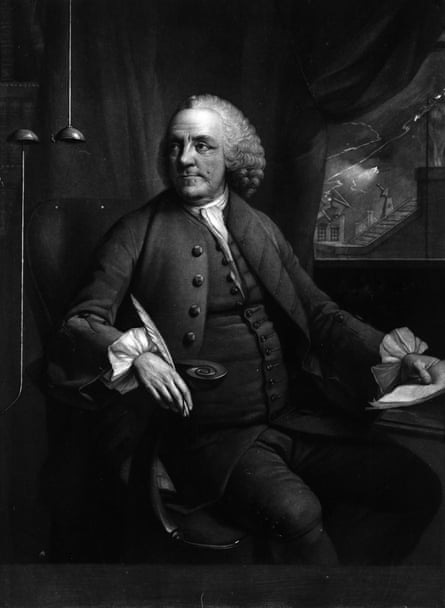  a black and white painting of a man with curly white hair sitting at a desk in a vest and coat