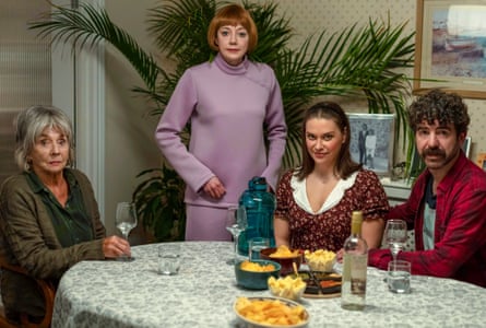 Johnston with Diane Morgan, Andrea Valls and Paul Ready in Ann Droid.
