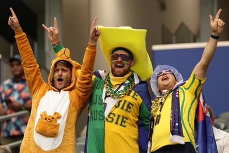 Australian fans gather