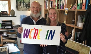 Glastonbury founder Michael Eavis and his daughter Emily