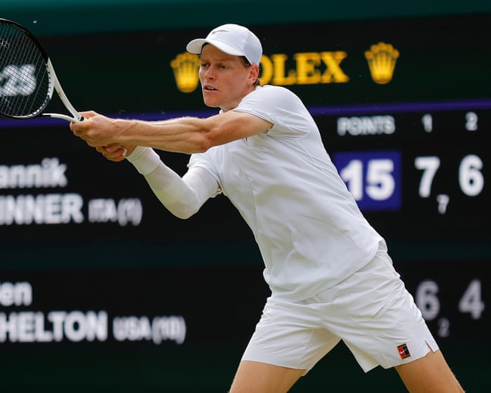 Sinner eases past Shelton in straight sets to seal Wimbledon semi-final spot