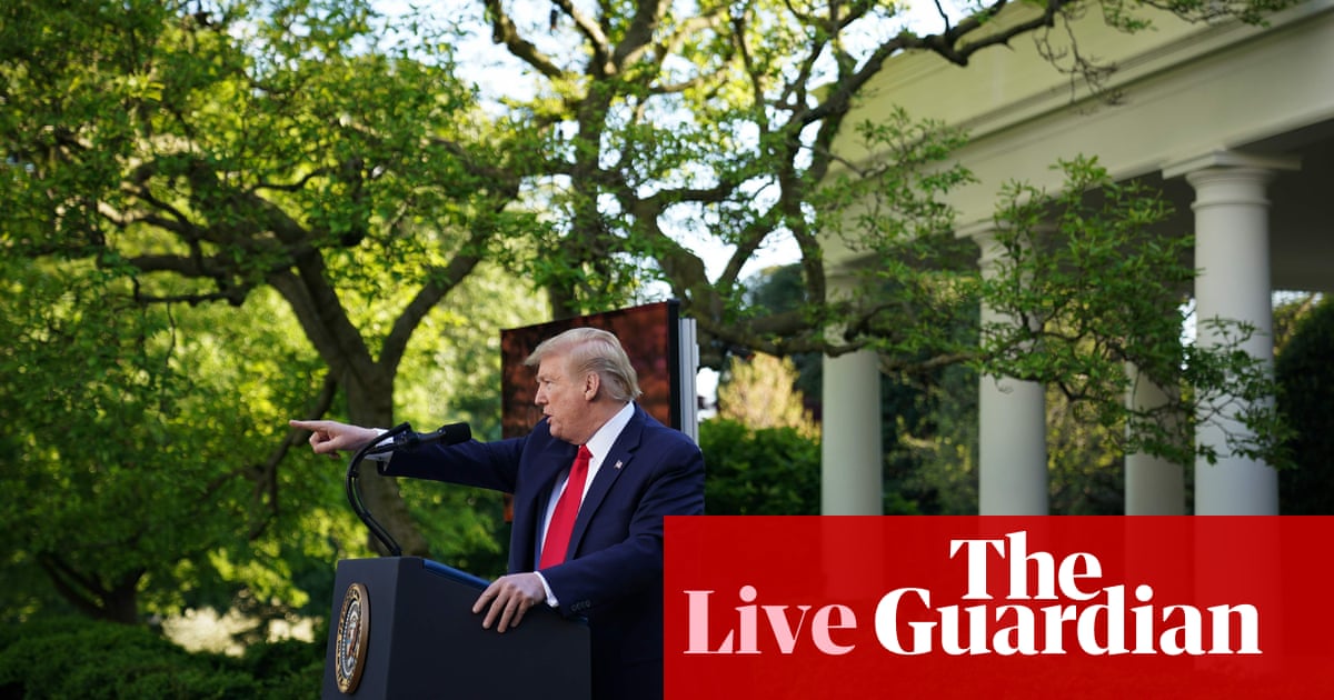 Coronavirus US live: Trump repeats attacks on press as deaths continue to mount